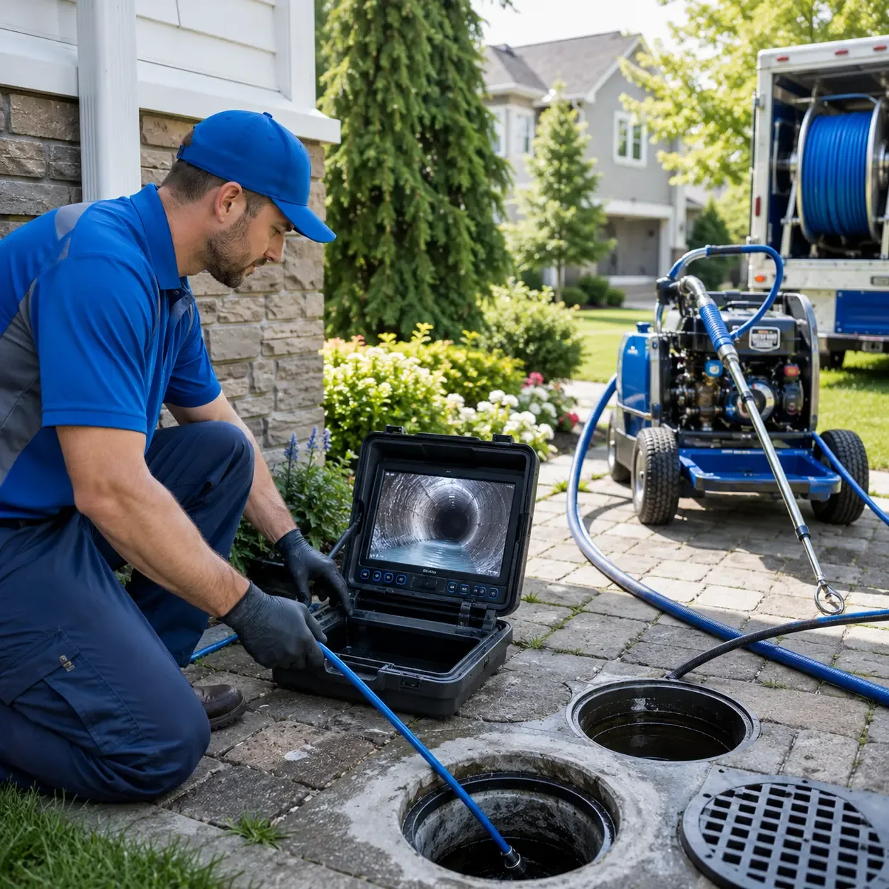 Outdoor drain cleaning professionals serving Luling, LA